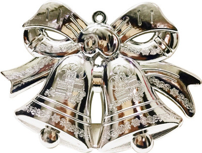

Priyankish 1 Silver Twins Bells Hanging Ornaments Pack of 1