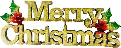 

Priyankish Golden Merry Christmas Board Hanging Ornaments Pack of 1