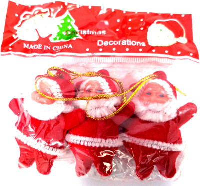 

Priyankish Christmas Tree Santa Claus Hanging Ornaments Pack of 6