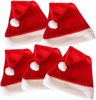 

Unique Arts 5 Santa Caps Tinsel Pack of 5