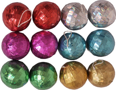 

Indigo Creatives Christmas Xmas Ball (small) - Pack Of 12 Ornamental Bells Pack of 12