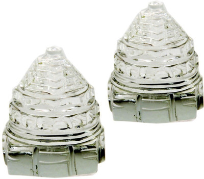 

Shree Sai Handicraft Home Décor Pure Sphatic Crystal Made Good Luck Shree Yantra 264 Decorative Showpiece - 5 cm(Crystal, Clear)