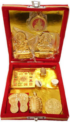 SwadesiBuyzzar Kuber Dhan Laxmi Varsha Brass Yantra(Pack of 1)