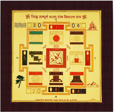 

Shree Sai Gold Plated Siddh Sampoorn Vastu Dosh Nibaran Yantra Plated Yantra(Pack of 1)
