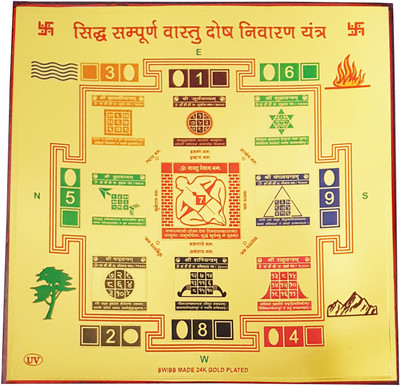 Gold Art 4 U siddh vastu Wooden Yantra(Pack of 1)