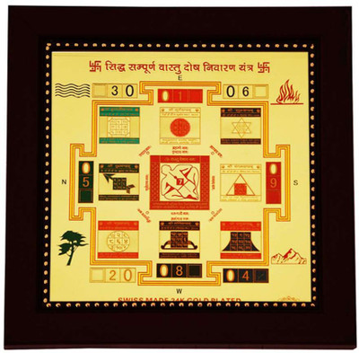 

Janki Siddh Sampoorn Vastu Dosh Nibaran Gold, Plated Yantra(Pack of 1)