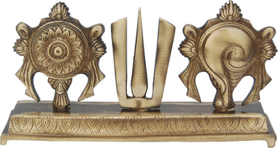 5% OFF on Aakrati Shankh Chkra Nama Brass Religious Statue by Aakrati Metal Home Temple(Height: 12, Pre-assembled)