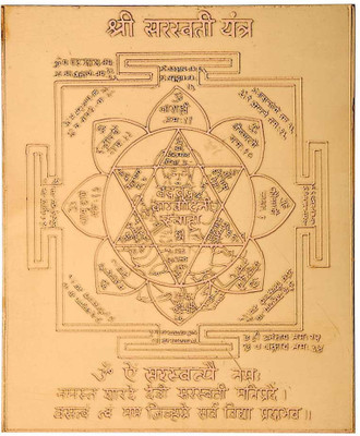 

ShubhBhakti Saraswati Yantra Gold, Copper Yantra(Pack of 1)