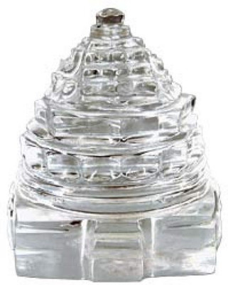 

Waama Jewels Shree white transparent Size 3.5 x 1.8 y Crystal Yantra(Pack of 1)