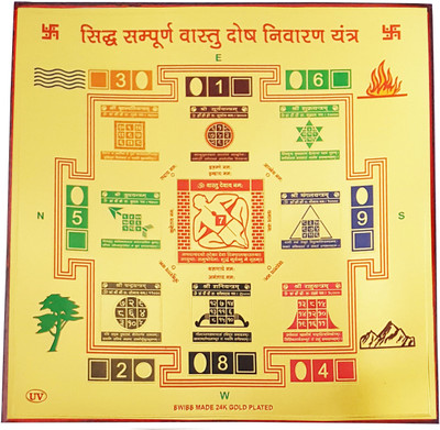 

Gold Art 4 U sampoorna sidh vastu Wooden Yantra(Pack of 1)
