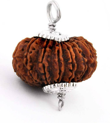 

SHIVOHAM 13 MUKHI NEPALI RUDRAKSHA CER WITH SILVER CAP Wooden Yantra