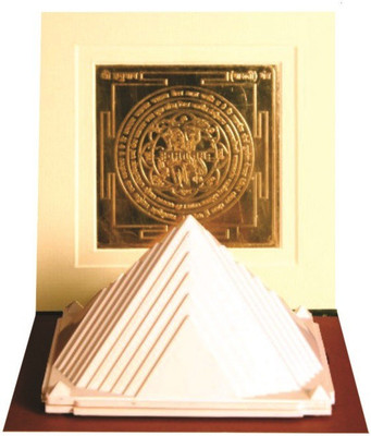 

Vasturaviraj Vahan Suraksha pyramid yantra Plated Yantra