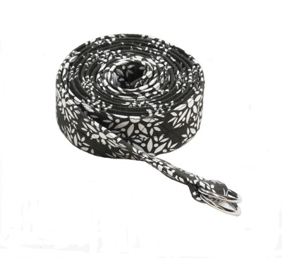 

Kanyoga 100% Cotton Floral Printed Yoga Belt For Stretching and Flexible Yoga (250cm x 4cm) Yoga Blocks(Grey, White Pack of 1), Charcoal