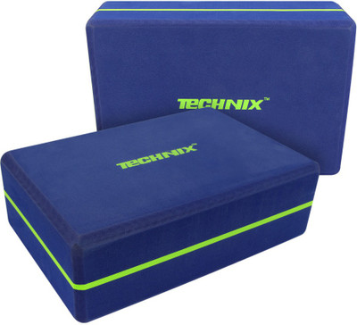 

Technix BRICK PRINTED Yoga Blocks(Multicolor Pack of 2), Blue green