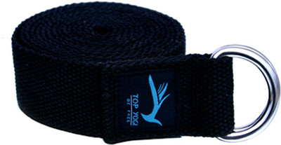 Top Yogi Belt Cotton Yoga Strap(Black)