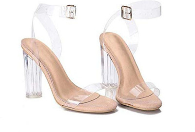 transparent heels flipkart