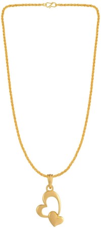 Dzinetrendz Tungsten CHANEL Inspired cavity chain pendant necklace