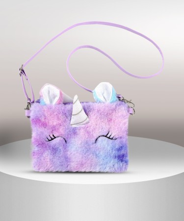 Toingo Beige Sling Bag Girls bunny sling bag & Plush Faux Soft Fur