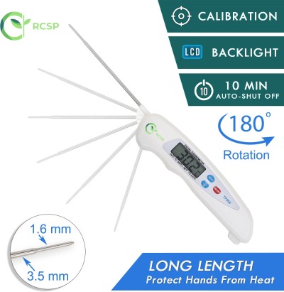 Fast Instant Read Meat Thermometer, Waterproof Digital Food Thermometer  with Backlight, Calibration, and Folding Probe, BBQ Thermometer - China Meat  Thermometer and Thermometer Fork price