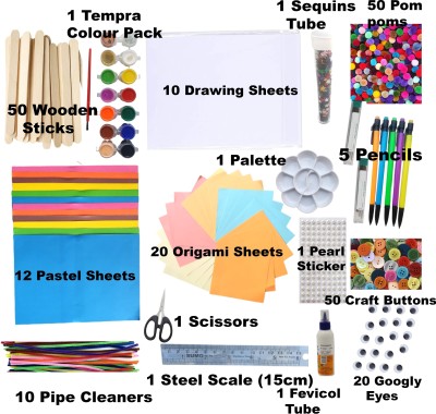 YAKONDA Art Set/Artists Sketching Drawing Materials Craft  Supplies Return Gift - Art Set/Art&Craft Set/Art And Craft Kit