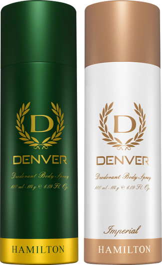 DENVER Hamilton & Imperial Combo Deodorant Spray - For Men 360 ml, Pack of 2