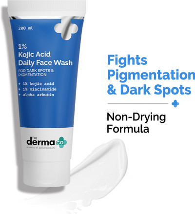 The Derma Co 1% Kojic Acid With Niacinamide & Alpha Arbutin For Dark Spots Face Wash