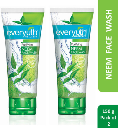 Everyuth Naturals Purifying Neem Antibacterial Neem & Tea Tree OilHydrated, Clear Face Wash 300 g