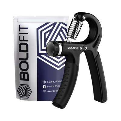 BOLDFIT Men Forearm Exercise Hand Grip/Fitness Grip Black