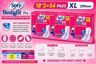 SOFY Bodyfit Pro XL 290 mm 54 Sanitary Pad