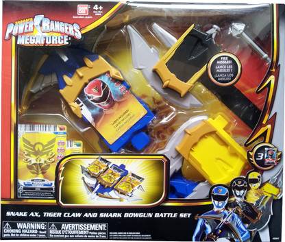 Power Rangers Snake Ax, Tiger Claw and Shark Bowgun Battle Set - Snake Ax,  Tiger Claw and Shark Bowgun Battle Set . Buy Yellow Ranger toys in India.  shop for Power Rangers