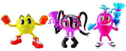 Pac Cylindria & Spiral Pac-Man and the Ghostly Adventures 3er Set Figuren 