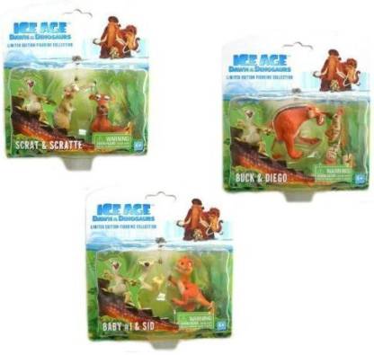 ICE AGE 3 Dawn Of The Dinosaurs Set Of 6 Characters / Buck Diego - 3 Dawn  Of The Dinosaurs Set Of 6 Characters / Buck Diego . Buy Buck, Diego, Scrat,