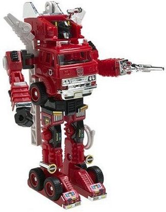 Transformers G1 Action Masters Inferno Avec Hydro-pack - Hasbro - Complet