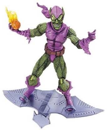 Hasbro Spiderman Green Goblin Figure Rides Glider - Spiderman Green ...