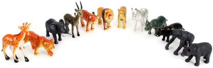 SMILES CREATION Wild Animals Set - 12 Figurines Toy For Kids - Wild Animals  Set - 12 Figurines Toy For Kids . Buy Animal toys in India. shop for SMILES  CREATION products in India. 