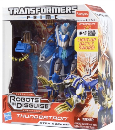 NEW Transformers Prime Robots In Disguise THUNDERTRON Star Seeker Light up Sword 