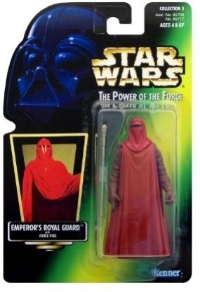Kenner Star Wars Power Of The Force Green Card Hologram EmperorS Royal Guard Action Figure for sale online