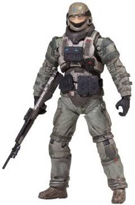 McFarlane Toys Halo Reach Series 6 – Action Figure Jun (Senza Casco) Con Fucile Da Cecchino