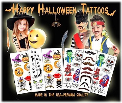How To Make Your Own Cute Printable Halloween Tattoos  Purely Katie