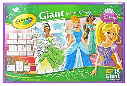 CRAYOLA Princess Giant Coloring - Princess Giant Coloring 18 Pages Princess By Crayola Original Imaeq645hy7ks7vu 