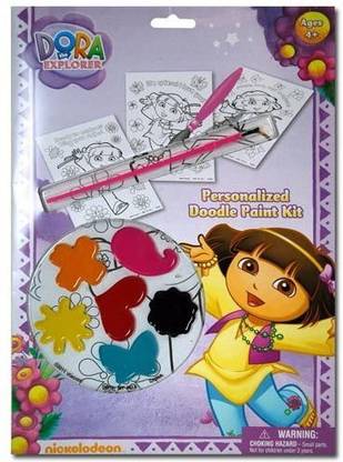 NICKELODEON Dora the Explorer Personalized Doodle Paint Kit - Dora the Explorer Personalized ...