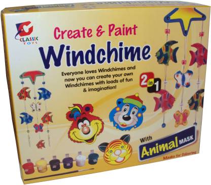 Parteet Educational Create & Paint 2 in 1 Game with Animal Mask for Kids
