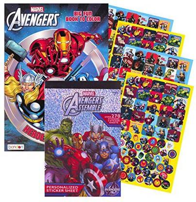 Marvel Avengers Coloring Book And Stickers Avengers Coloring Book And Stickers Buy Avengers Toys In India Shop For Marvel Products In India Flipkart Com