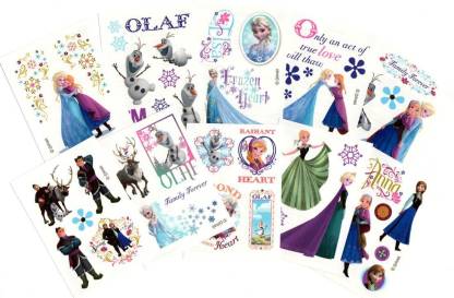 DISNEY 30 Sheets of Frozen Temporary Tattoos - 30 Sheets of Frozen Temporary  Tattoos . shop for DISNEY products in India. 