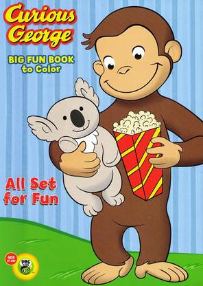 Pbs Kids Curious George Coloring Book (Set Of 3) - Curious ...