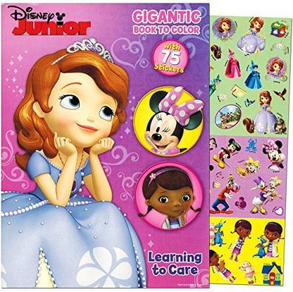 DISNEY Junior Gigantic Coloring Book with Stickers 224 Pages ...