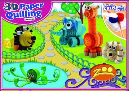 Petals Paper Quilling Animal (Zoo) - Paper Quilling Animal (Zoo) . Buy  Elephant, Lion, Giraffe, Octopus toys in India. shop for Petals products in  India. Toys for 7 - 10 Years Kids. 