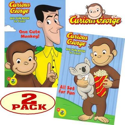 Pbs Kids Curious George Coloring And Activity Book Set (2 ...