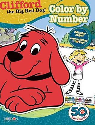 Pbs Kids Clifford The Big Red Dog Color By Number Coloring ...