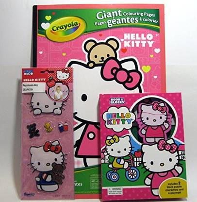 Download Hello Kitty Giant Coloring Pages Bundle With Book And Blocks And Repositional Wall Decorations Giant Coloring Pages Bundle With Book And Blocks And Repositional Wall Decorations Buy Hello Kitty Toys
